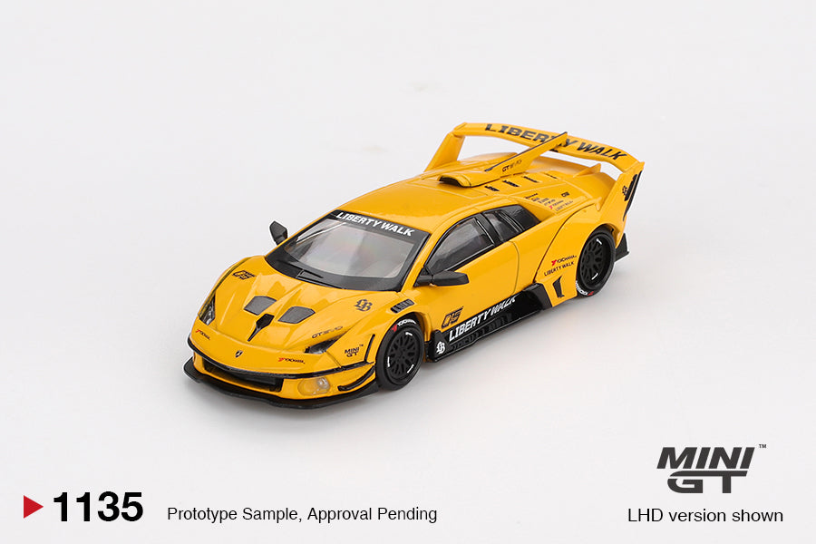 [Mocus Bán lượt mua trước] Sắp ra mắt Tháng 01/2026 mô hình xe Mini GT 1:64 LB-Silhouette WORKS MURCIELAGO GT Evo Yellow 1135