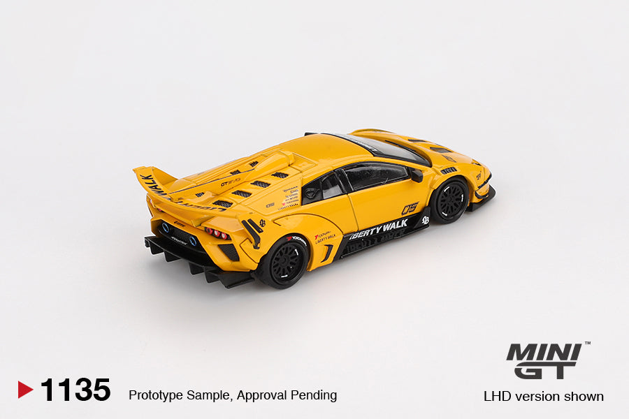 [Mocus Bán lượt mua trước] Sắp ra mắt Tháng 01/2026 mô hình xe Mini GT 1:64 LB-Silhouette WORKS MURCIELAGO GT Evo Yellow 1135
