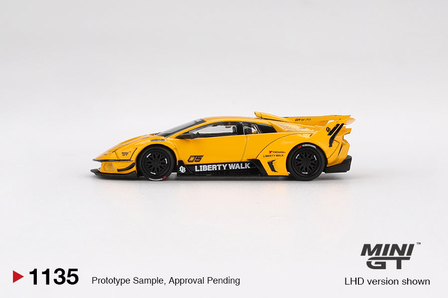 [Mocus Bán lượt mua trước] Sắp ra mắt Tháng 01/2026 mô hình xe Mini GT 1:64 LB-Silhouette WORKS MURCIELAGO GT Evo Yellow 1135