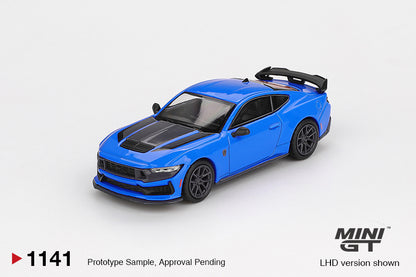 [Mocus Bán lượt mua trước] Sắp ra mắt Tháng 01/2026 mô hình xe Mini GT 1:64 Ford Mustang Dark Horse 2024 Grabber Blue 1141