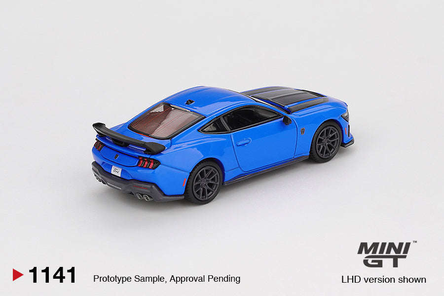 [Mocus Bán lượt mua trước] Sắp ra mắt Tháng 01/2026 mô hình xe Mini GT 1:64 Ford Mustang Dark Horse 2024 Grabber Blue 1141