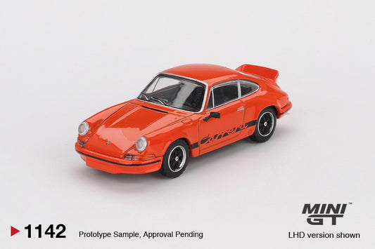[Mocus Bán lượt mua trước] Sắp ra mắt Tháng 01/2026 mô hình xe Mini GT 1:64 Porsche 911 Carrera RS 2.7 Tangerine with Black Livery 1142