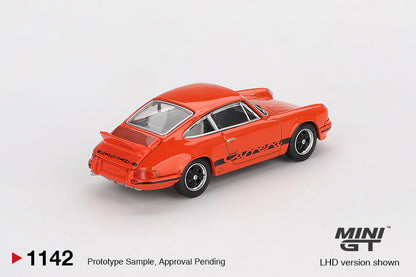 [Mocus Bán lượt mua trước] Sắp ra mắt Tháng 01/2026 mô hình xe Mini GT 1:64 Porsche 911 Carrera RS 2.7 Tangerine with Black Livery 1142