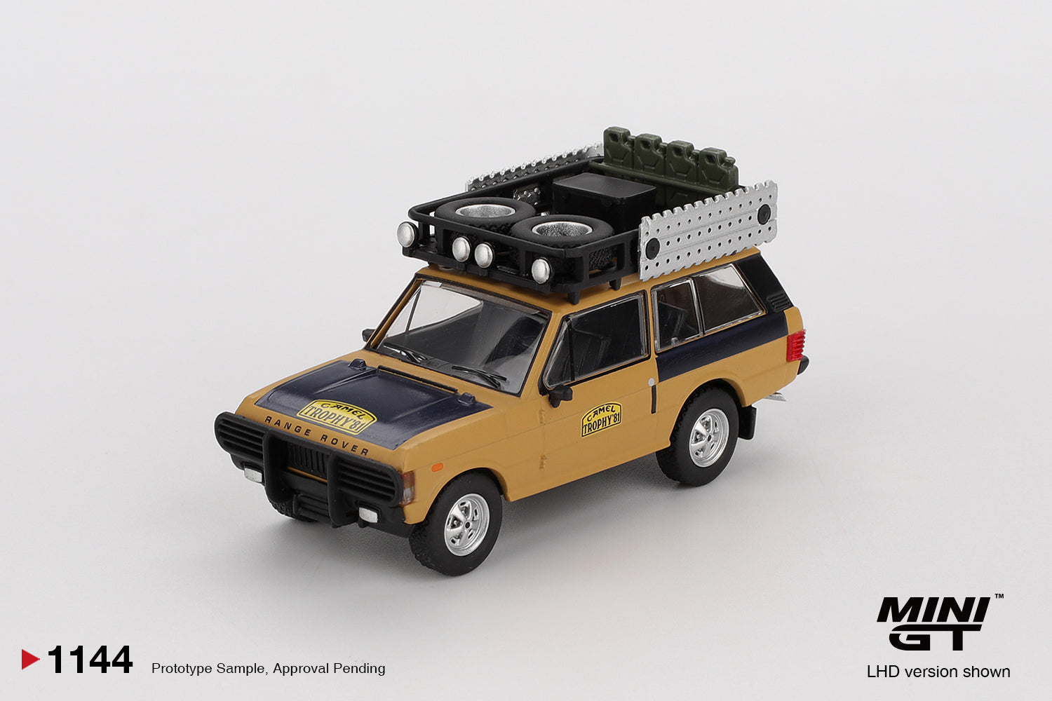 [Mocus Bán lượt mua trước] Sắp ra mắt Quý 01/2026 mô hình xe Mini GT 1:64 Range Rover 1981 Camel Trophy Sumatra C.Swoboda & K.Mentel Winner 1144