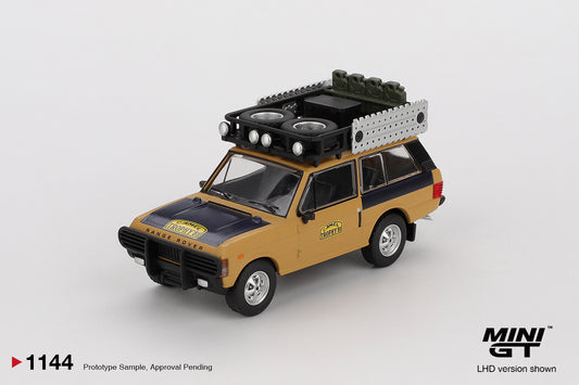 [Mocus Bán lượt mua trước] Sắp ra mắt Quý 01/2026 mô hình xe Mini GT 1:64 Range Rover 1981 Camel Trophy Sumatra C.Swoboda & K.Mentel Winner 1144
