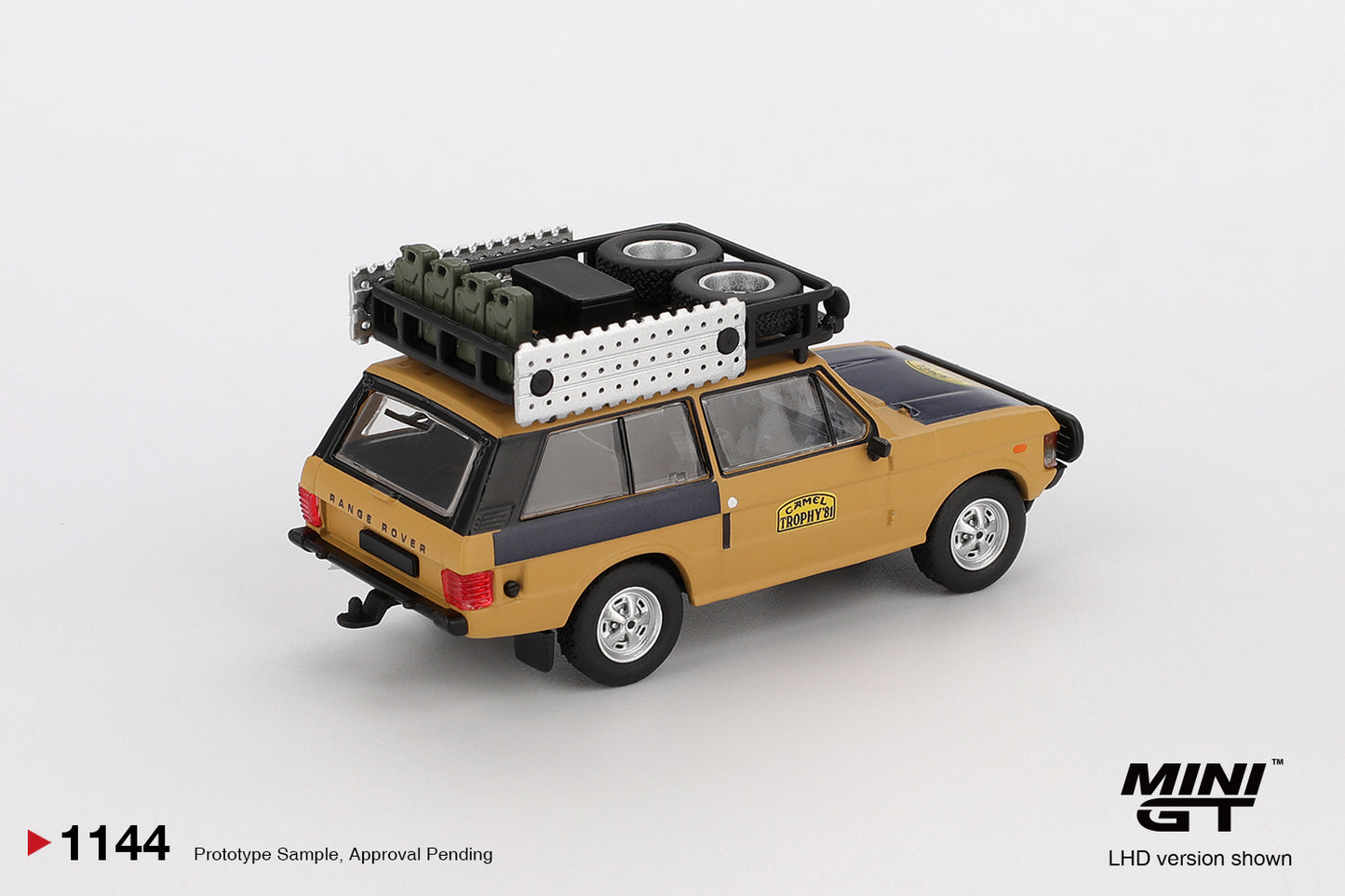 [Mocus Bán lượt mua trước] Sắp ra mắt Quý 01/2026 mô hình xe Mini GT 1:64 Range Rover 1981 Camel Trophy Sumatra C.Swoboda & K.Mentel Winner 1144