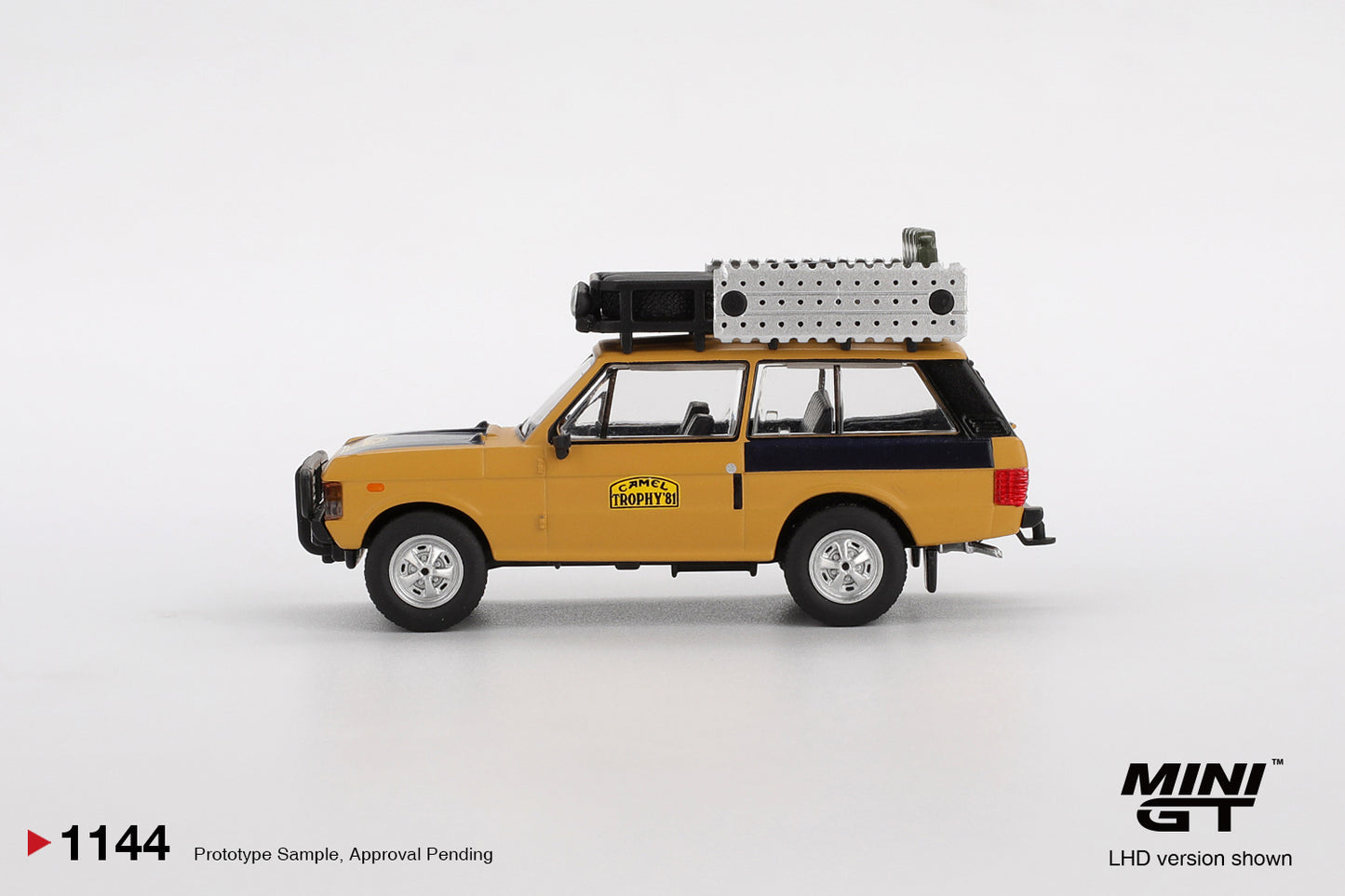 [Mocus Bán lượt mua trước] Sắp ra mắt Quý 01/2026 mô hình xe Mini GT 1:64 Range Rover 1981 Camel Trophy Sumatra C.Swoboda & K.Mentel Winner 1144