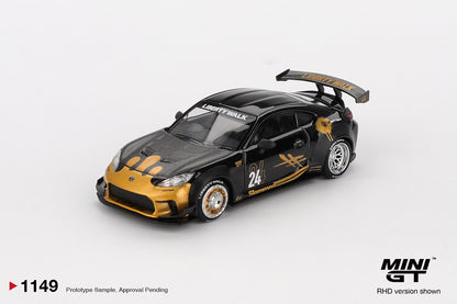 [Mocus Bán lượt mua trước] Sắp ra mắt Quý 01/2026 mô hình xe Mini GT 1:64 Toyota GR86 LB★Nation Black / Gold 1149