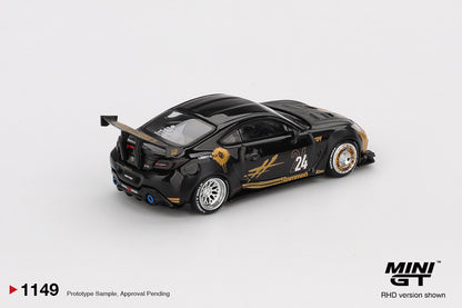 [Mocus Bán lượt mua trước] Sắp ra mắt Quý 01/2026 mô hình xe Mini GT 1:64 Toyota GR86 LB★Nation Black / Gold 1149