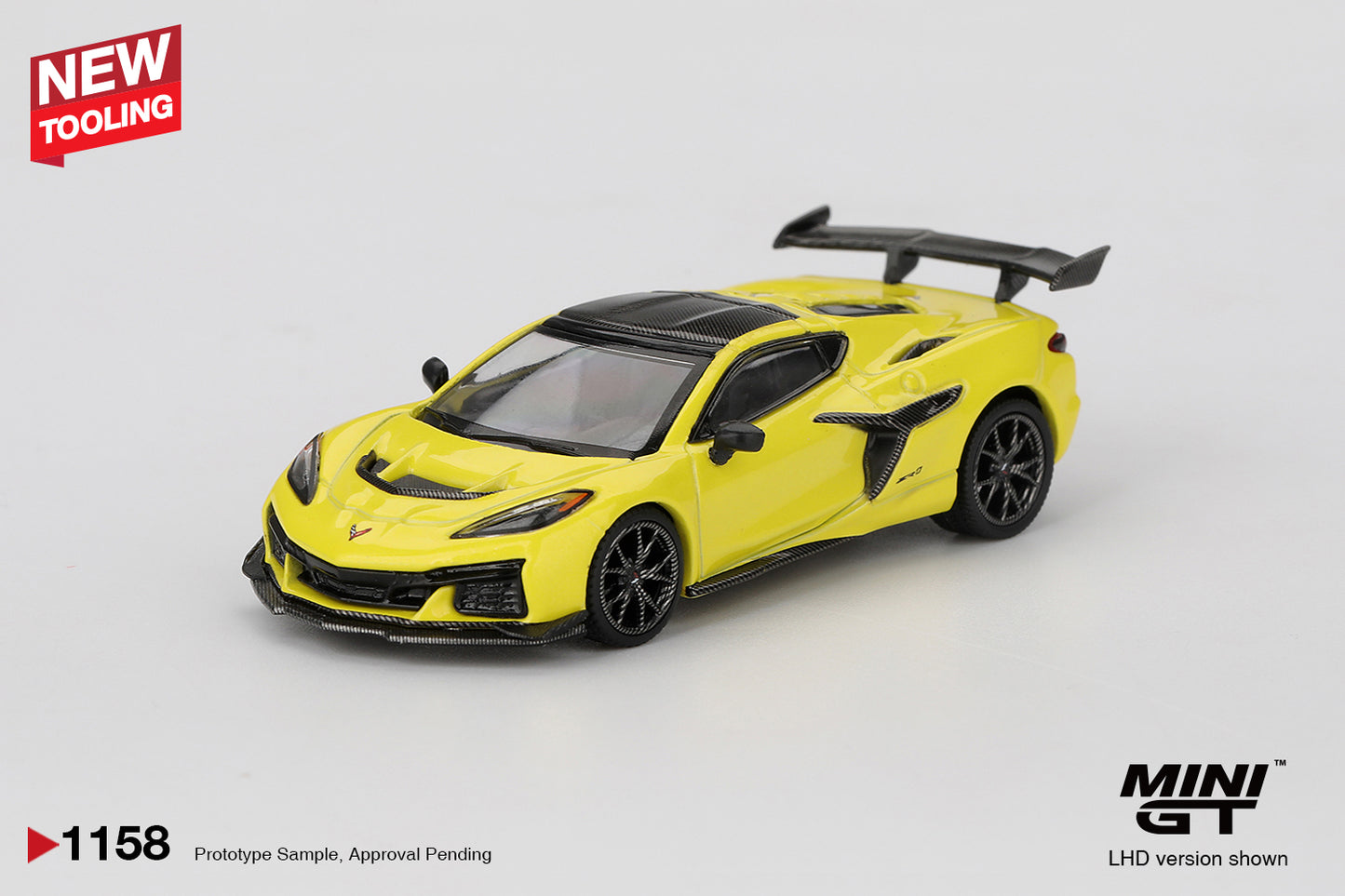 [Mocus Bán lượt mua trước] Sắp ra mắt Tháng 04/2026 mô hình xe Mini GT 1:64 Chevrolet Corvette ZR1  Accelerate Yellow 1158