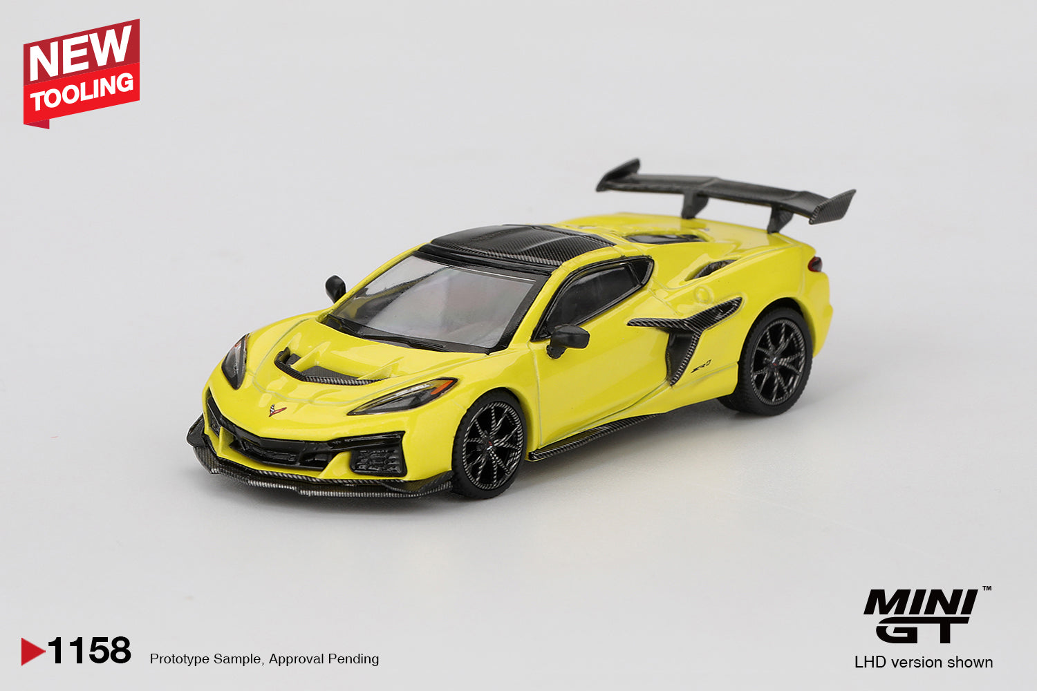 [Mocus Bán lượt mua trước] Sắp ra mắt Tháng 04/2026 mô hình xe Mini GT 1:64 Chevrolet Corvette ZR1  Accelerate Yellow 1158