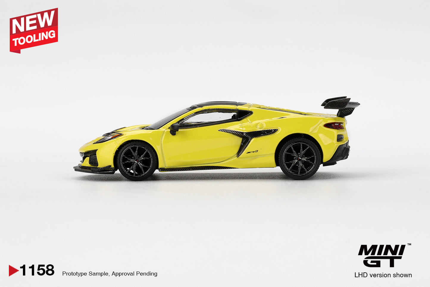 [Mocus Bán lượt mua trước] Sắp ra mắt Tháng 04/2026 mô hình xe Mini GT 1:64 Chevrolet Corvette ZR1  Accelerate Yellow 1158