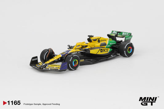 Sắp ra mắt Tháng 05/2026 mô hình xe Mini GT 1:64 McLaren MCL38 #81 Oscar Piastri 2024 F1 Monaco GP MGT01165