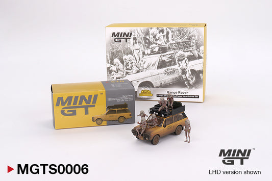 Mô hình xe Mini GT 1:64 Range Rover 1982 Camel Trophy Papua New Guinea Set - MGTS0006