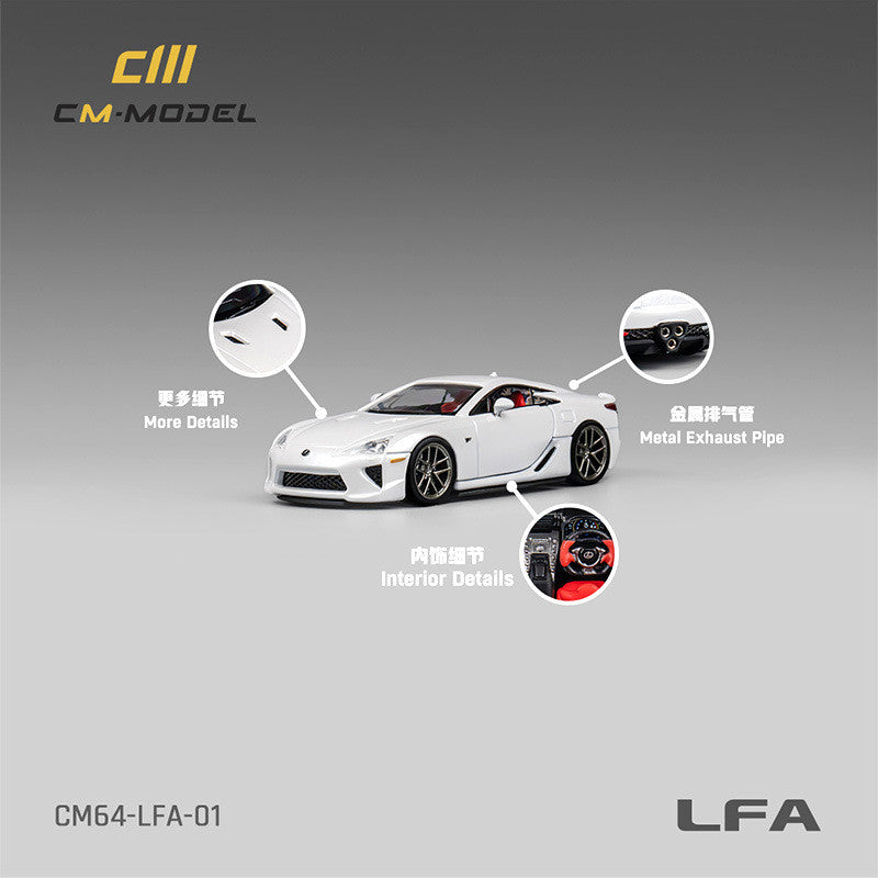 Mô hình xe Cm model Lexus Lfa 1/64