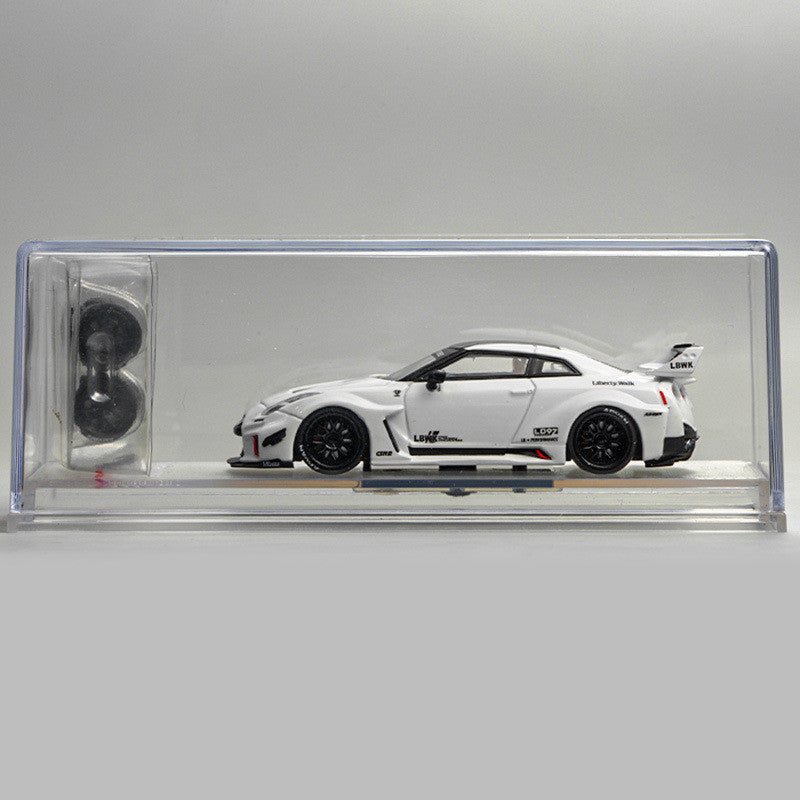 Mô hình xe Cm model Nissan GT-R35RR 1/64 trắng