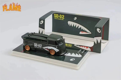 Mô hình xe Flame Volkswagen VW T1 Kombi Thân Rộng 1/64