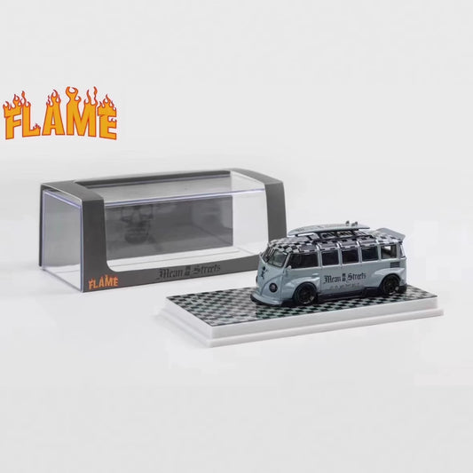 Mô hình xe Flame Volkswagen VW T1 Kombi Thân Rộng 1/64
