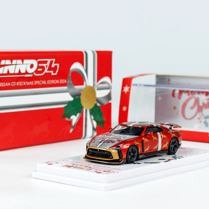 Mô hình xe INNO64 1/64 GT R50 2024 Special Edtion Christmas Edition