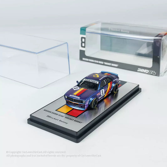 Mô hình xe INNO64 1/64 Nissan SILVIA S14 BOSS ROCKET BUNNY