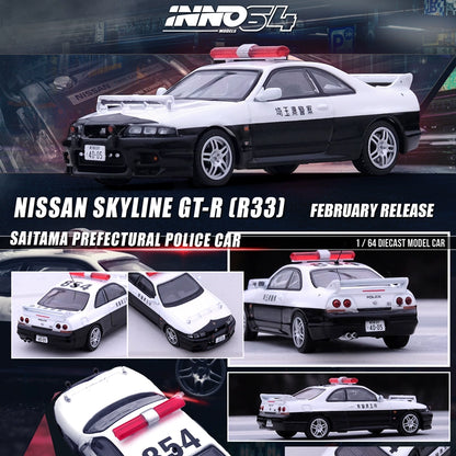 Mô hình xe INNO64 1/64 Nissan SKYLINE GTR R33