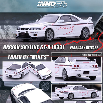 Mô hình xe INNO64 1/64 Nissan SKYLINE GTR R33