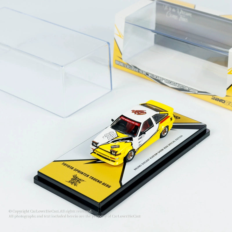 Mô hình xe INNO64 1/64 Toyota SPRINTER TRUENO AE86 Brunei 2024