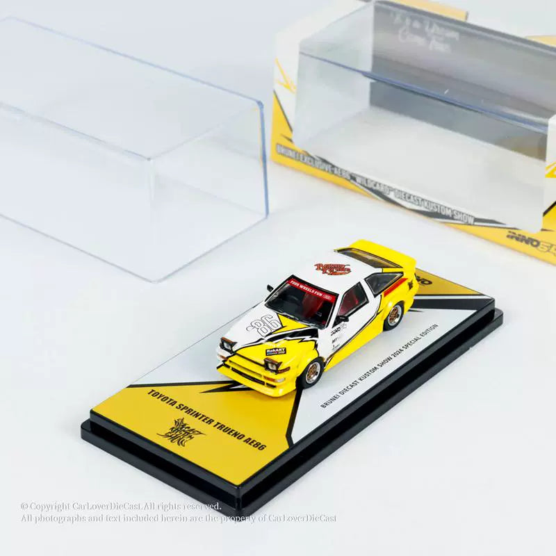 Mô hình xe INNO64 1/64 Toyota SPRINTER TRUENO AE86 Brunei 2024