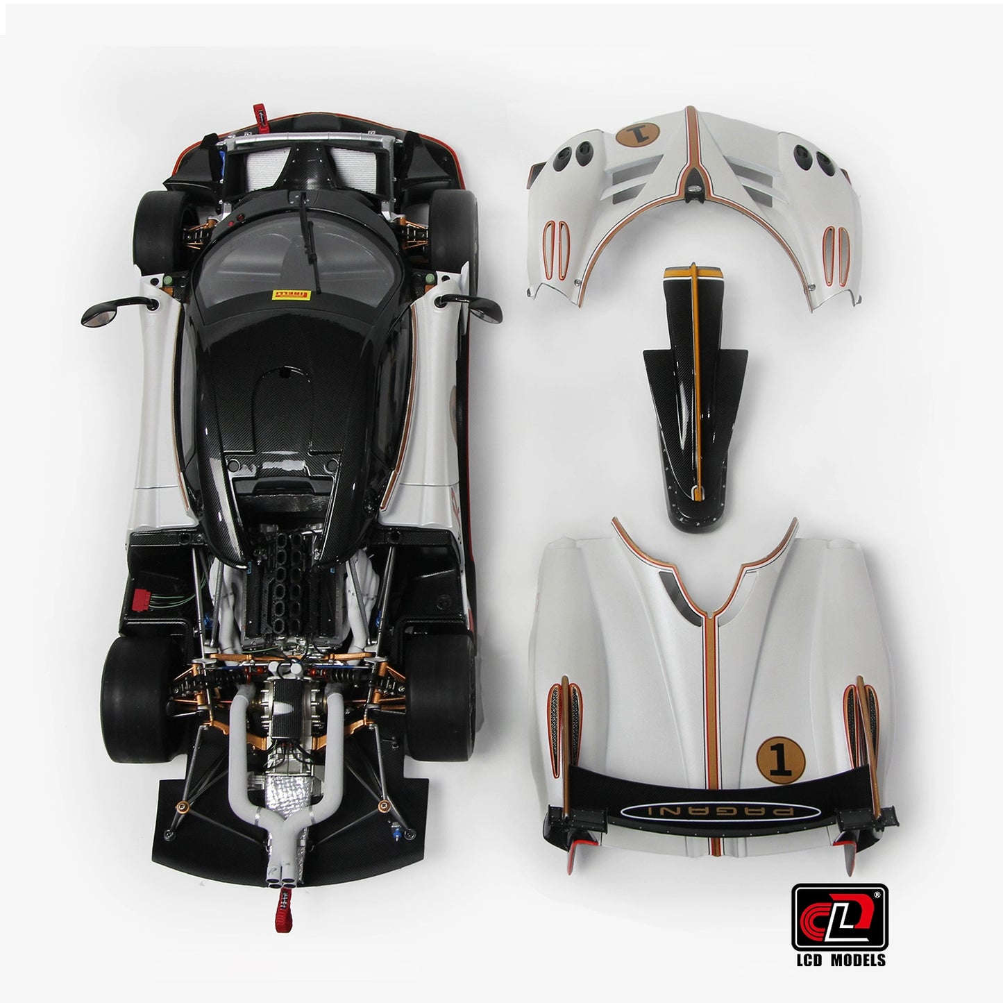 Mô hình xe LCD 1/64 Pagani Huayra
