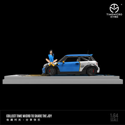 Mô hình xe Time Micro 1/64 Mini Cooper vịt Donald