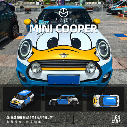Mô hình xe Time Micro 1/64 Mini Cooper vịt Donald