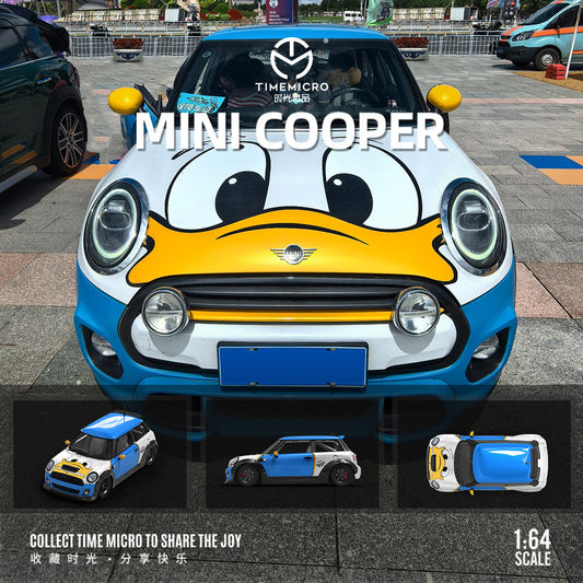 Mô hình xe Time Micro 1/64 Mini Cooper vịt Donald