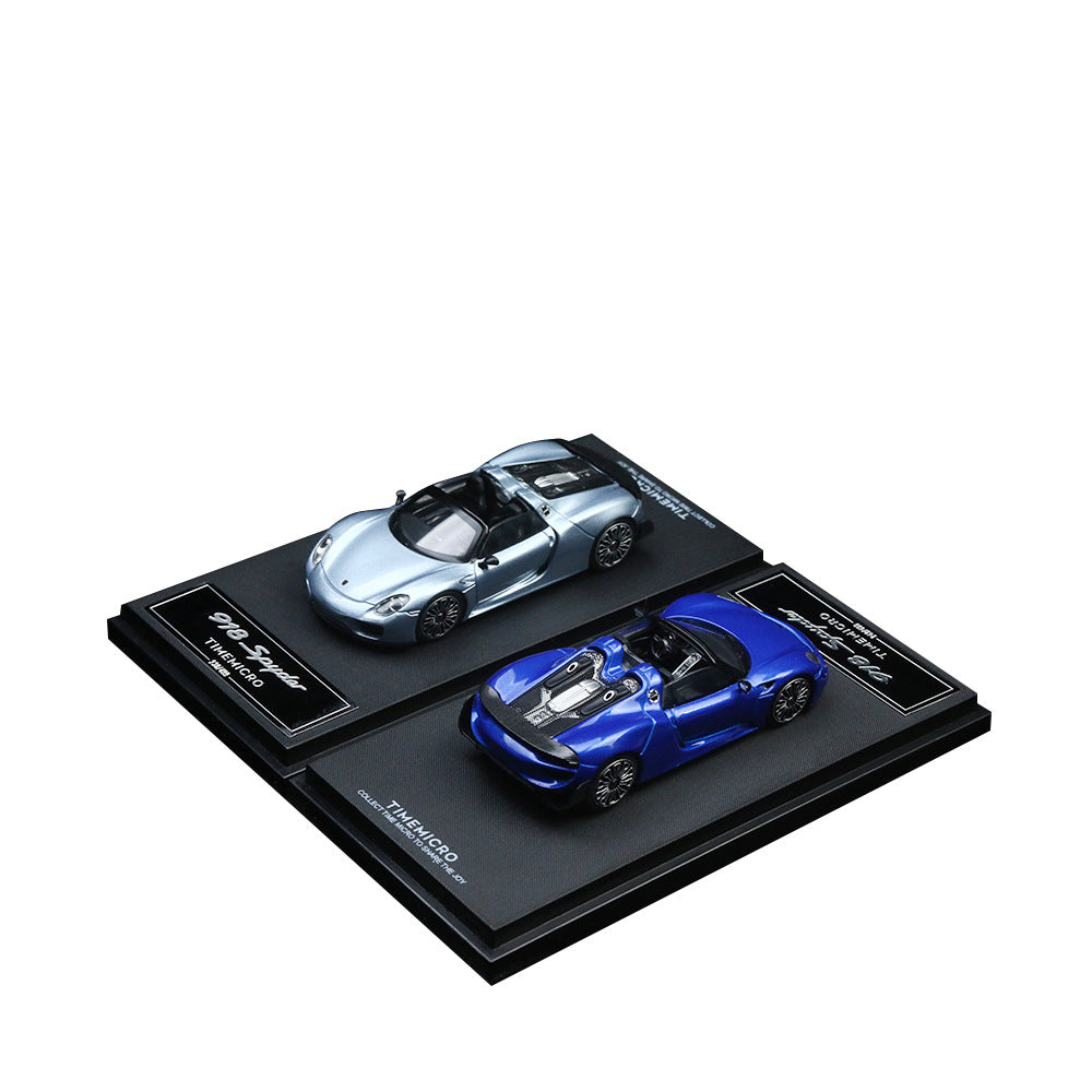 Mô hình xe Time Micro 1/64 Porsche 918 Blue/Cyan