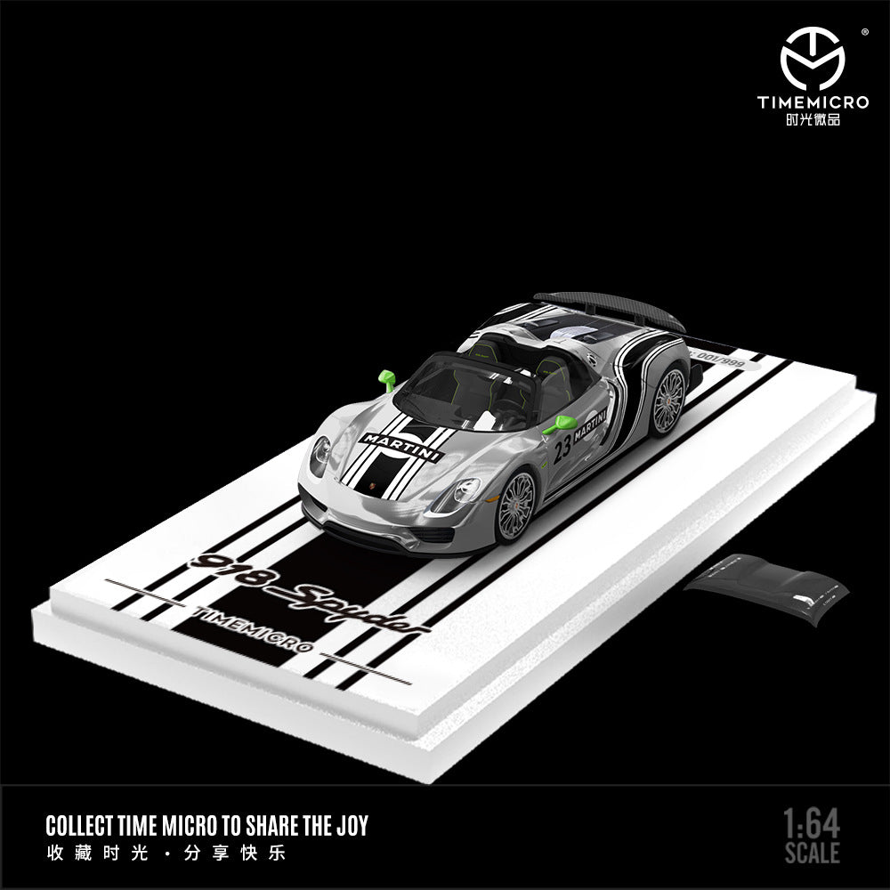 Mô hình xe Time Micro 1/64 Porsche 918 Martini