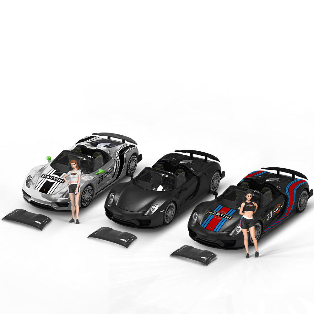 Mô hình xe Time Micro 1/64 Porsche 918 Martini