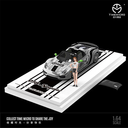 Mô hình xe Time Micro 1/64 Porsche 918 Martini