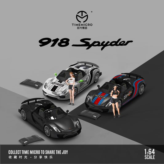 Mô hình xe Time Micro 1/64 Porsche 918 Martini