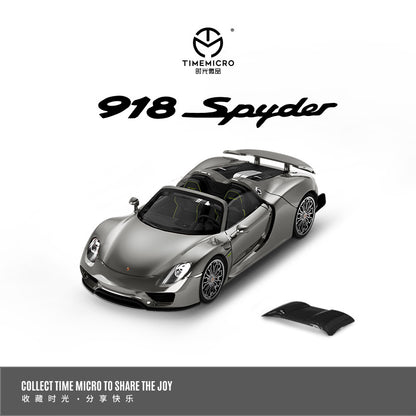 Mô hình xe Time Micro 1/64 Porsche 918 Spyder Gray