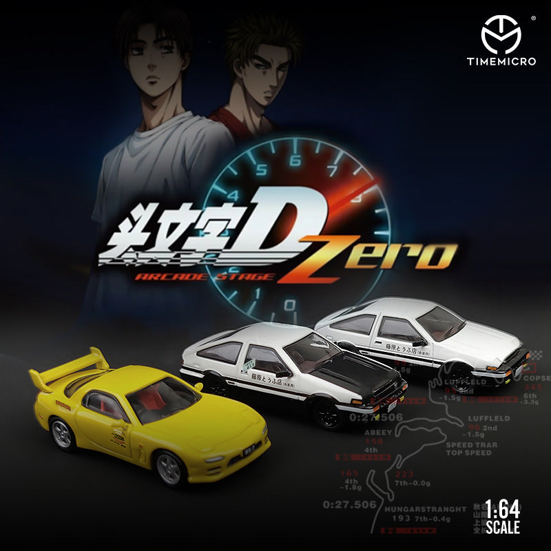 Mô hình xe Time Micro 1/64 Toyota AE86 Initial D Closed Lights Edition