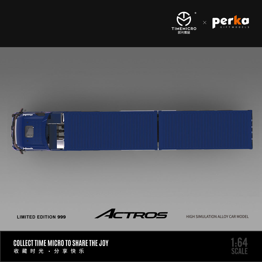 Mô hình xe Time Micro 1/64 xe tải Mercedes-Benz Actros Shiguang & Perka