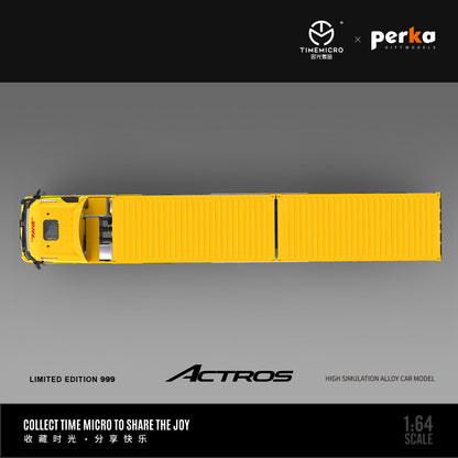 Mô hình xe Time Micro 1/64 xe tải Mercedes-Benz Actros Shiguang & Perka