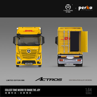 Mô hình xe Time Micro 1/64 xe tải Mercedes-Benz Actros Shiguang & Perka