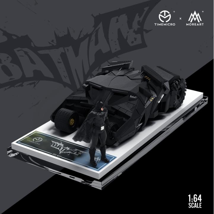 MoreArt x TimeMicro mô hình xe Batmobile và Batman 1/64