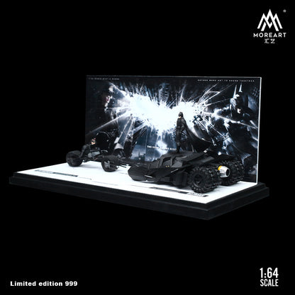 MoreArt x TimeMicro mô hình xe Batmobile và Batman 1/64