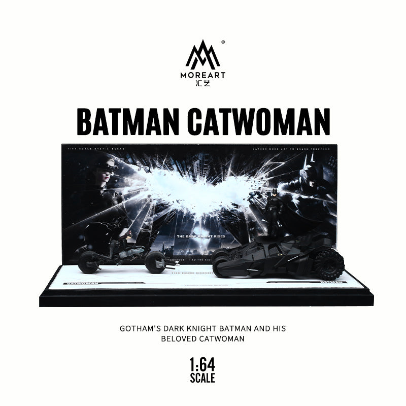 MoreArt x TimeMicro mô hình xe Batmobile và Batman 1/64