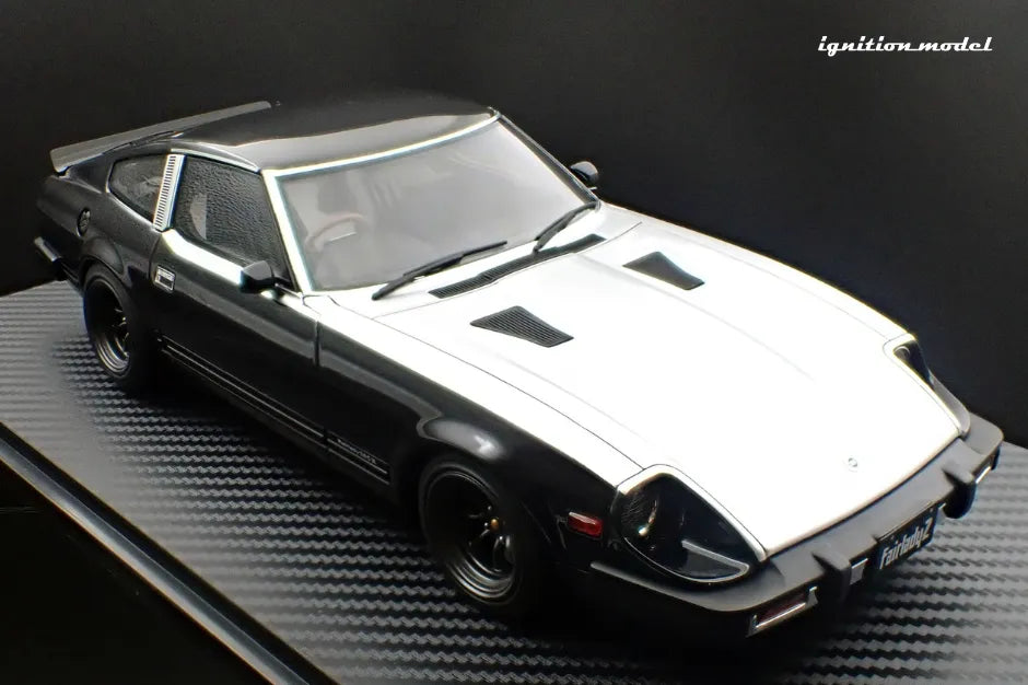 [PRE-SALE Q1/2025] Mô hình xe Ignition Model 1:18 Nissan Fairlady Z (S130) Black/Silver - IG3517