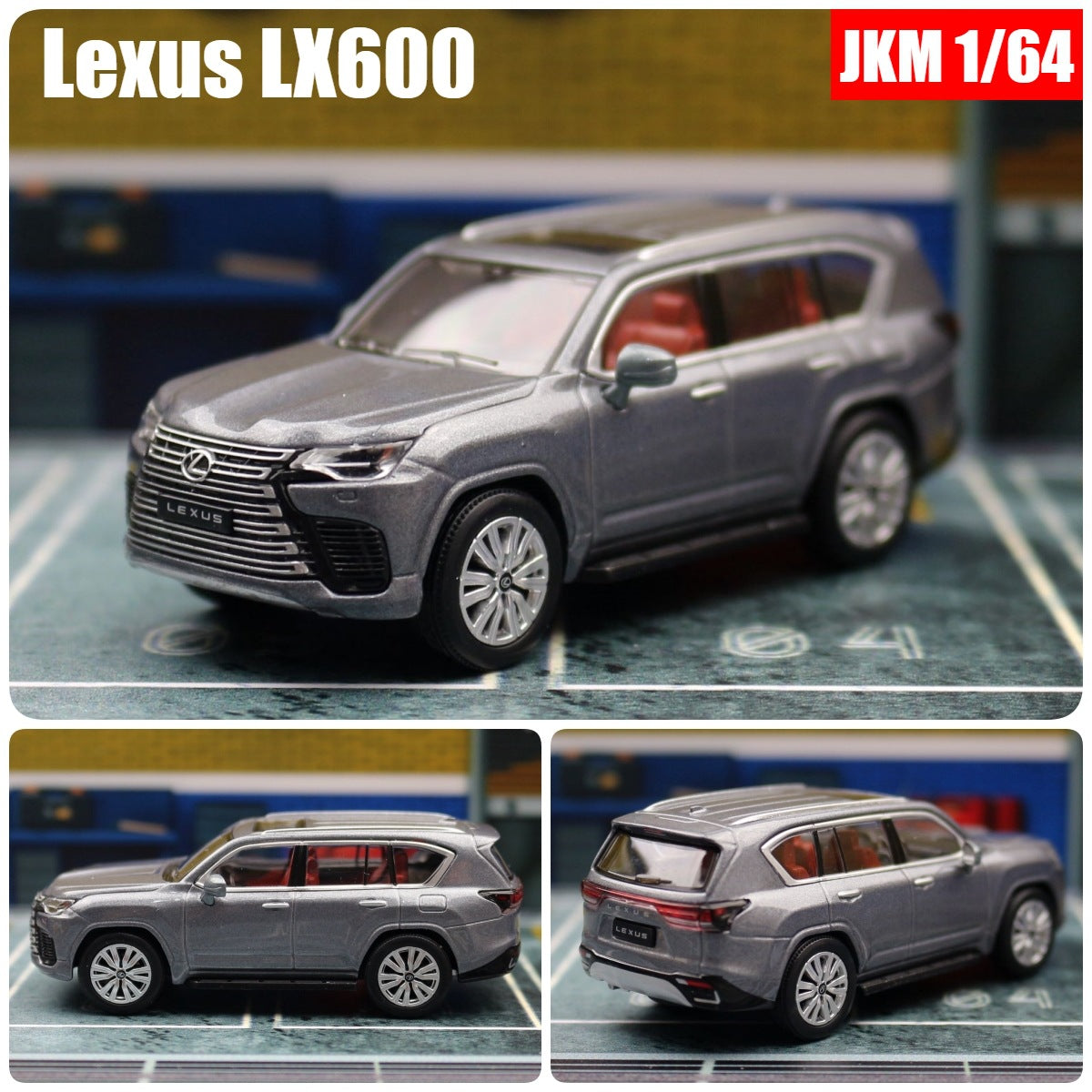 Mô hình xe JKM 1/64 Lexus LX600 2022