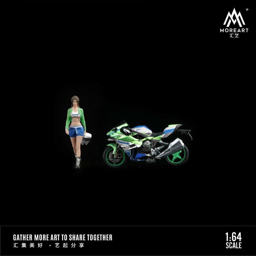 MoreArt Combo người đẹp anime và xe phân khối lớn 1/64