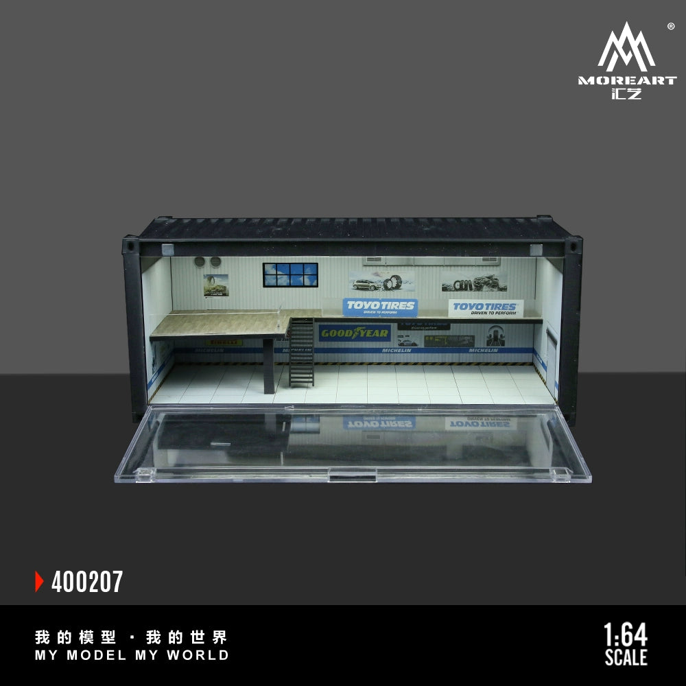 TimeBox x MoreArt Intitial D container bãi đỗ xe 1/64
