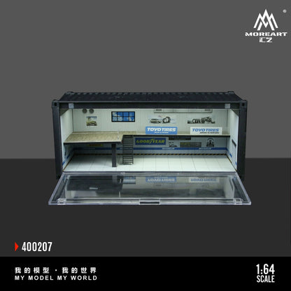 TimeBox x MoreArt Intitial D container bãi đỗ xe 1/64